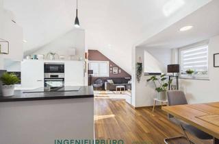 Wohnung kaufen in 74211 Leingarten, Neuwertige DG-Wohnung mit EBK, Balkon und zwei Garagen in Leingarten (Energie A+)