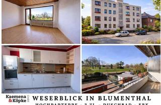 Wohnung kaufen in 28779 Blumenthal, Lebensqualität an der Weser – Helle 3-Zimmer-Wohnung mit Balkon und Aussicht