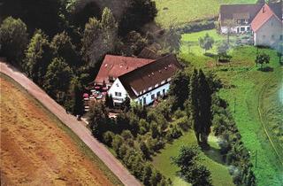 Gewerbeimmobilie kaufen in 32361 Preußisch Oldendorf, Großes Gewerbe-Anwesen (7.282 m²) mit Entwicklungspotenzial – ehem. Pension in ruhiger Waldlage