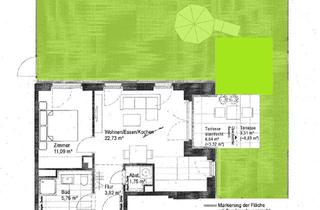Wohnung kaufen in Anni-Glissmann-Weg 1f, 22453 Groß Borstel, Perfekt geschnittene & Neuwertige 2-Zimmer-Gartenwohnung im beliebten Tarpenbeker Ufer - UKE-Nähe
