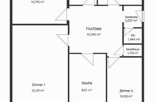 Wohnung mieten in Weiherhofer Hauptstraße 71, 90513 Zirndorf, 4-Zimmer Wohnung mit Einbauküche, Balkon, Tiefgarage und Keller in Zirndorf-Weiherhof