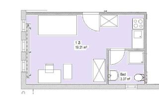 Wohnung mieten in Freihofstraße 77, 73033 Göppingen, 1-Zimmerwohnung zentrumsnah in Göppingen