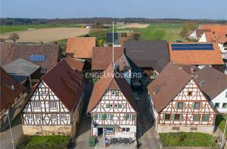 Haus kaufen in 75245 Neulingen, *PROVISIONSFREI* Historisches Fachwerkhaus mit 2 Wohnungen, Gewerbefläche und Baureserve in Neuli...