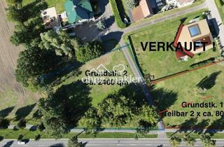 Grundstück zu kaufen in Nordweg, 16766 Kremmen, 10% OSTER RABATT! Nette Nachbarn gesucht! 2 große, teilbare, sonnige Grundstücke in 16766 Kremmen!