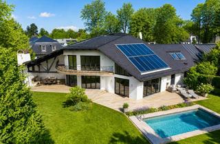 Haus mieten in 82031 Grünwald, Design trifft Großzügigkeit. Luxuriöse Villa mit Pool.