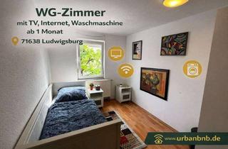 Immobilie mieten in Schorndorfer Straße, 71638 Ludwigsburg, WG-Zimmer mit TV, Internet, Gästeküche, Teilung Dusche/Wc, Waschmaschine, Trockner