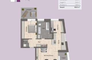 Wohnung mieten in Ulrichstrasse 37, 71384 Weinstadt, Exklusive 2,5-Zimmer-Neubauwohnung mit Balkon, Terrasse & hochwertiger Ausstattung in Weinstadt