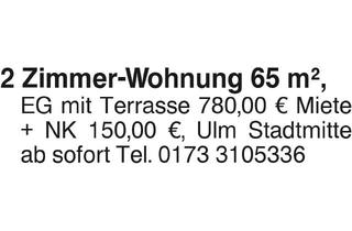 Wohnung mieten in 89081 Ulm, 2 Zimmer Wohnung 65 qm
