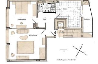 Wohnung mieten in Moritzstr. 66, 65185 Wiesbaden, (V2r ) 698€ kalt. Provisionsfreie, schön geschnittene 2-Zimmerwohng in Bahnhofsnähe, ca 73m²
