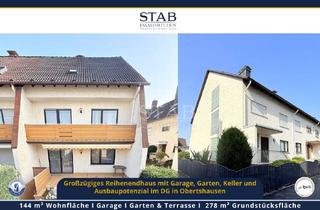 Haus kaufen in Seligenstädter Straße 92, 63179 Obertshausen, Großzügiges Reihenendhaus mit Garage, Garten und vielseitig nutzbarem Hobbyraum in Obertshausen