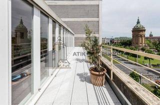Gewerbeimmobilie mieten in 68161 Mannheim, ATIK: Klimatisierte Büroflächen mit Dachterrasse und exklusivem Wasserturmblick - provisionsfrei