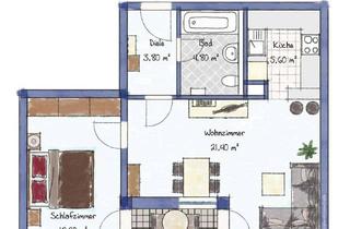 Wohnung mieten in Preziosastraße 11a, 81927 Bogenhausen, 2-Zimmer Wohnung mit Balkon in Johanneskirchen