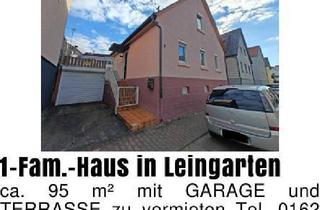 Haus mieten in 74211 Leingarten, 1-Fam.-Haus in Leingartenca. 95 m² mit GARAGE und ­TERRASSE zu v