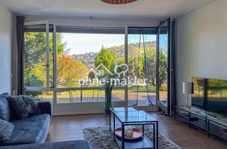 Wohnung mieten in 70180 Stuttgart, Wohnen mit Ausblick - voll möbilierte 2,5-Zi.-Terrassenwohnung mit Privatgarten - Stuttgart-Süd