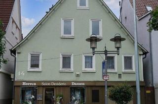Haus kaufen in Marktplatz 14, 73061 Ebersbach, Ebersbach an der Fils - Zweifamilienhaus mit Maisonettewohnung und Gewerbeeinheit im Ebersbacher Stadtzentrum