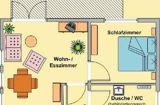 Wohnung mieten in Friedrich-Ebert-Str. XXX, 37520 Osterode, Gepflegte 2-Zimmer-Wohnung im EG mit Terrasse in Osterode am Harz