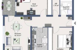 Wohnung kaufen in 47179 Duisburg, Duisburg - 3-Zimmer-Wohnung mit Südbalkon in Duisburg-Walsum