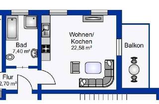 Wohnung kaufen in 09212 Limbach-Oberfrohna, Attraktive Zweiraumwohnung - Erstbezug nach Sanierung