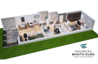 Wohnung kaufen in 28832 Achim, NEUBAU! 3-Zimmer-Erdgeschosswohnung mit Süd-Terrasse und eigenem Gartenanteil in direkter Wesernähe