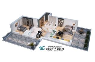 Penthouse kaufen in 28832 Achim, Penthouse-Feeling pur! 3 Zimmer, 50 m² Dachterrassen und weiter Blick in die Weserlandschaft