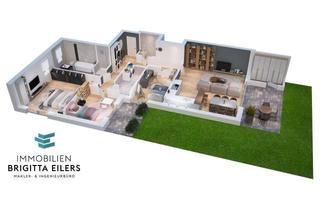 Wohnung kaufen in 28832 Achim, NEUBAU! 4-Zimmer-Erdgeschosswohnung mit 2 Süd-Terrassen & eigenem Gartenanteil in direkter Wesernähe