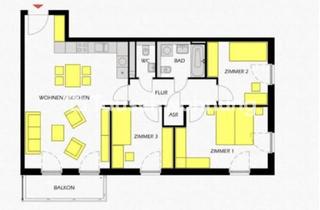 Tauschwohnungen in 12529 Schönefeld, Tauschwohnung: Tauschwohnung: Heller 4-Zimmer-Neubau mit Balkon, EBK und Aufz