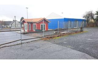 Lager mieten in Haindorf 16, 56459 Rothenbach, 2500 m² Abstellplatz Parkplatz mit 150 m² Zelthalle + Büro Blockhaus