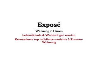 Immobilie mieten in Stockumer Straße 64a, 59075 Bockum-Hövel, Kernsanierte top möblierte 3-Zimmer Wohnung