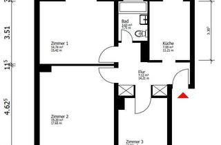 Wohnung kaufen in 33613 Bielefeld, Bielefeld - Schöne 3 ZKB-Wohnung mit Balkon in Gellershagen