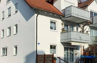 Wohnung kaufen in 85410 Haag, Für Sie bereit: Herrliche 3-Zimmer Maisonette Wohnung im DG mit Balkon, EBK und eigenem Garten