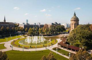 Wohnung kaufen in 68165 Schwetzingerstadt, Logenplatz am Wasserturm - Luxuriöse Altbauetage mit einzigartigem Panoramablick!