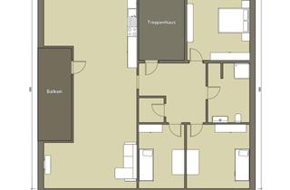 Wohnung mieten in 76703 Kraichtal, Renovierte 4-Zimmer-Wohnung mit Balkon in Kraichtal