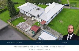 Haus kaufen in 35423 Lich, Mehrgenerationenwohnen in Lich – Zwei Häuser, Pool & großer Garten – vielseitig nutzbar