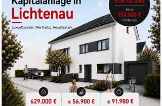 Doppelhaushälfte kaufen in Bresteneck 1+3, 77839 Lichtenau, Neubauprojekt im KfW 40 QNG Standard: 4 Moderne & schlüsselfertige Doppelhaushälften in Lichtenau!