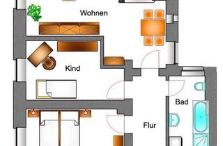 Wohnung mieten in 01591 Riesa, Wohlfühlwohnung mit Balkon, Tageslichtbad und vorteilhafter Raumaufteilung!