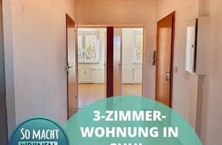 Wohnung mieten in Neuer Friedberg 16, 98527 Suhl, 3-Zimmer-Wohnung mit Balkon, Badezimmer mit Dusche - Einkaufsservice gratis dazu