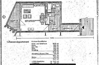 Wohnung mieten in Wildbaderstrasse 44, 72213 Altensteig, 1-Zimmer Wohnung mit Balkon, Küche, im 2. OG in Altensteig - Wart mit Weitblick Schwäbische Alp