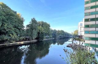 Wohnung mieten in Jarrestraße 46, 22303 Barmbek-Nord, Großzügige helle 3-Zimmer-Wohnung in Wasserlage und Blick ins Grüne – Loggia, Aufzug
