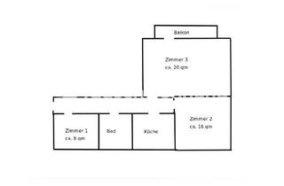 Tauschwohnungen in Greflingerstraße 23, 93055 Ostenviertel, Tauschwohnung: 3-Zimmer-Wohnung in Regensburg zum Tausch