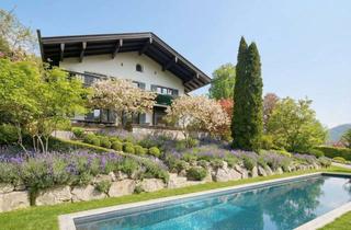 Villa kaufen in 83707 Bad Wiessee, WER RECHNET, KAUFT JETZT. Wunderschöne Landhausvilla am Tegernsee - 1650 m² großes Anwesen mit Pool