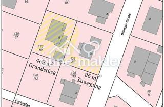 Grundstück zu kaufen in Dillinger Str. 12A, 61381 Friedrichsdorf, Top Lage am Sonnenhang - Grundstück in Friedrichsdorf-Dillingen für Doppelhaus geeignet