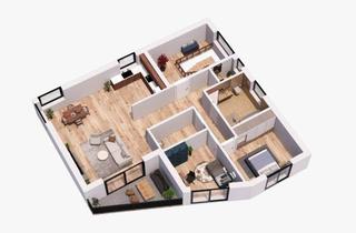 Wohnung kaufen in 32805 Horn-Bad Meinberg, Moderne Obergeschoss-Eigentumswohnung in Horn-Bad Meinberg – attraktives Wohnen mit Zukunft