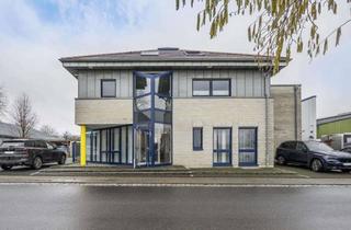 Gewerbeimmobilie kaufen in 41363 Jüchen, Moderner Firmensitz mit Traumwohnung und Naturoase