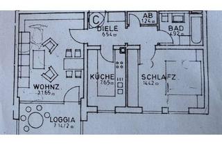 Wohnung mieten in Am Klostergarten, 84034 Nikola, Helle 2-Zimmer Wohnung mit Balkon im Grünen / 1. OG in Landshut-Nikola