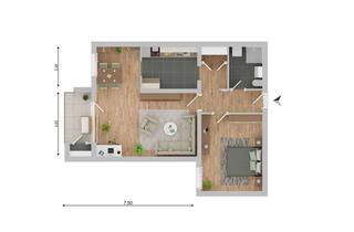 Wohnung mieten in Steinkamp 29, 24955 Harrislee, Attraktive-Ruhige-2-Zimmer-Wohnung in Harrislee mit Balkon