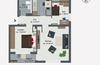 Wohnung kaufen in 84069 Schierling, Schierling - Attraktive 3-Zimmer-Wohnung mit Balkon in Schierling