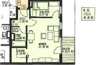 Wohnung kaufen in 85221 Dachau, Dachau - 1,5 Zimmer-Wohnung in Dachau, Provisionsfrei