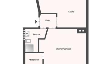 Wohnung kaufen in 50733 Nippes, 2-Zi-DG Wohnung in Köln Nippes mit 34 m² Wohnfläche, mietfrei