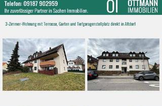 Wohnung kaufen in 90518 Altdorf, 3-Zimmer-Wohnung mit Terrasse, Garten und Tiefgarage direkt in Altdorf