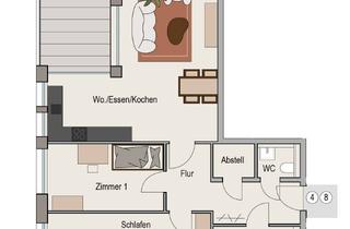 Wohnung mieten in Hauptstraße 62, 74382 Neckarwestheim, Erstbezug: Moderne Neubauwohnungen in Neckarwestheim mit Aufzug, Tiefgarage & PV-Strom